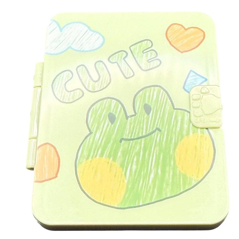 Green Frog Travel Mirror‎ and Comb Set Photocard Holder Case Cute Aesthetic